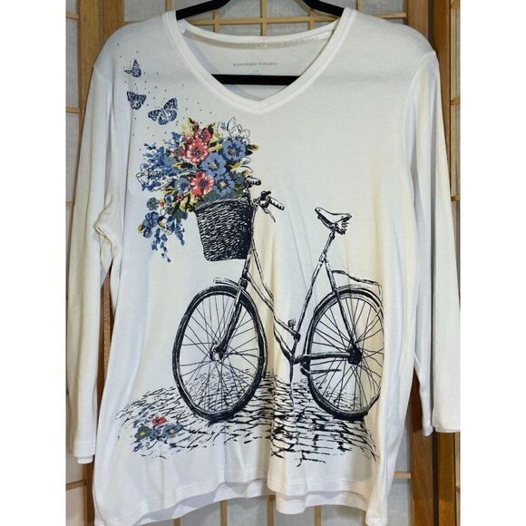 Allison Daly Lg Bicycle L/S Top - Picture 2 of 14